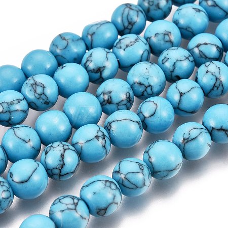 Synthetic Turquoise Beads Strands Z0NDC011-1-1