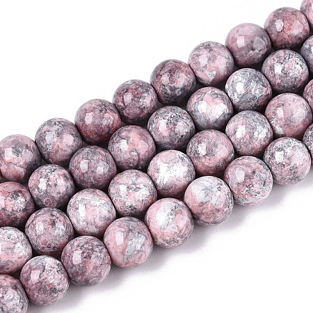 Baking Paint Glass Beads Strands DGLA-N016-8mm-03-1
