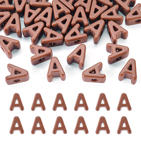 Opaque Acrylic European Beads OACR-TAC0019-006A-1