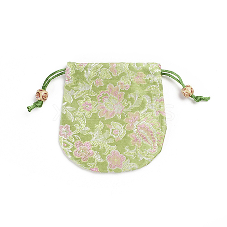 Chinese Brocade Sachet Coin Pouches ABAG-WH0023-17G-1