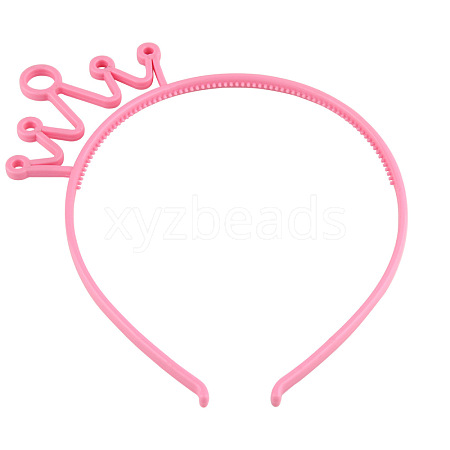 Crown Plastic Hair Bands OHAR-PW0001-170A-1