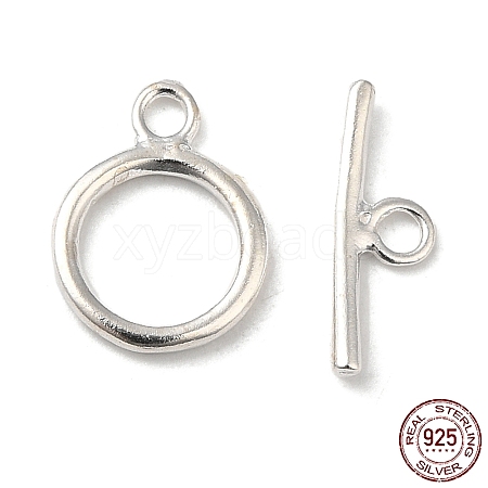 925 Sterling Silver Ring Toggle Clasps STER-A008-16-1