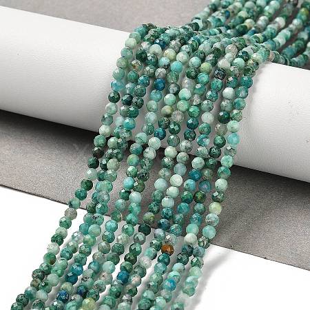 Natural Chrysocolla Beads Strands G-K373-B05-02-1