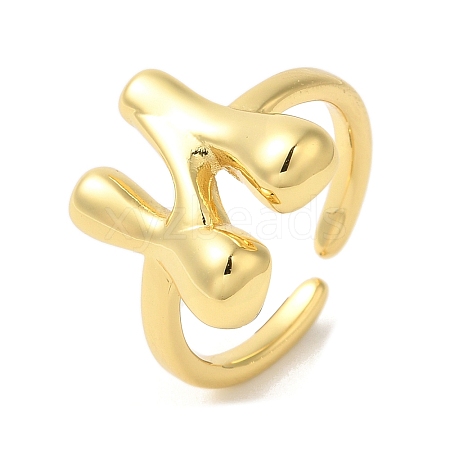 Brass Open Cuff Rings RJEW-U008-06N-G-1