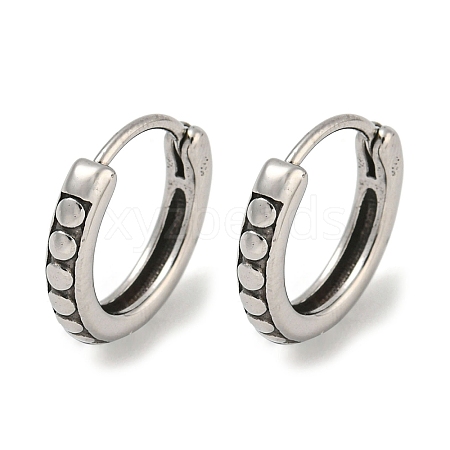 316 Surgical Stainless Steel Hoop Earrings EJEW-D096-23F-AS-1