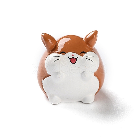 Resin Hamster Display Decoration AJEW-S037-06-02-1