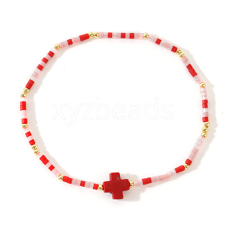 Bohemian Style Glass Seed Beads Stretch Bracelets LD4628-2-1
