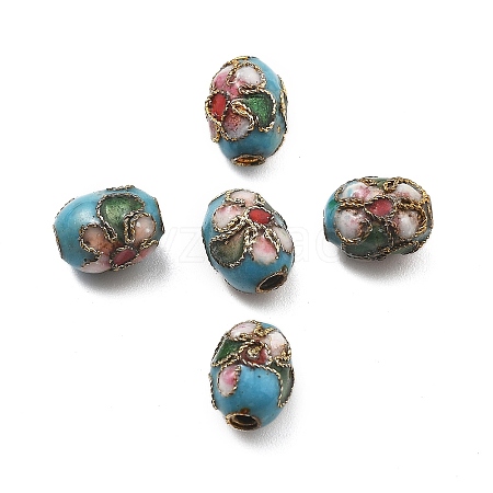 Handmade Cloisonne Beads CLB-Q002-04B-1
