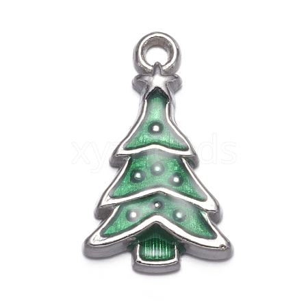 Alloy Enamel Pendants EAP0307Y-1