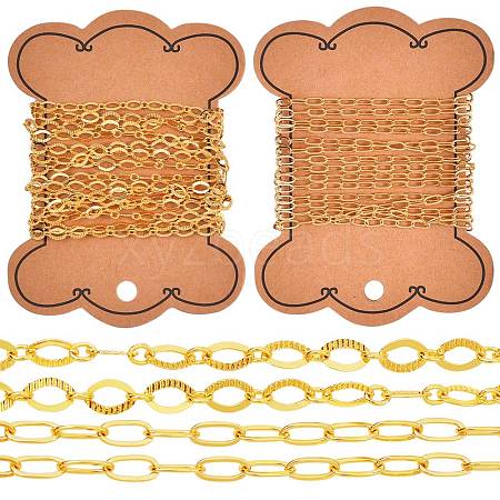 Brass Paperclip Chains CHC-SZ0001-39-1