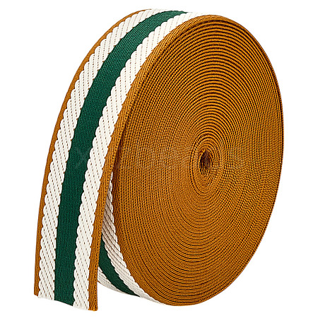 Polyester Grosgrain Ribbon OCOR-WH0105-091C-1