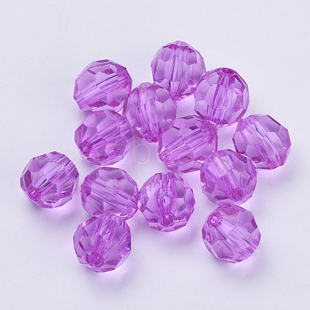 Transparent Acrylic Beads X-TACR-Q257-6mm-V48-1