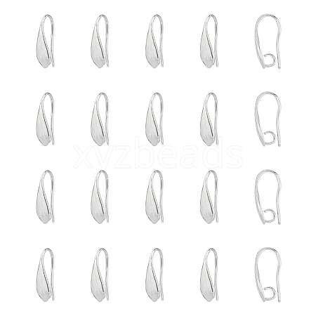 20Pcs Brass Earring Hooks KK-FH0007-17P-1