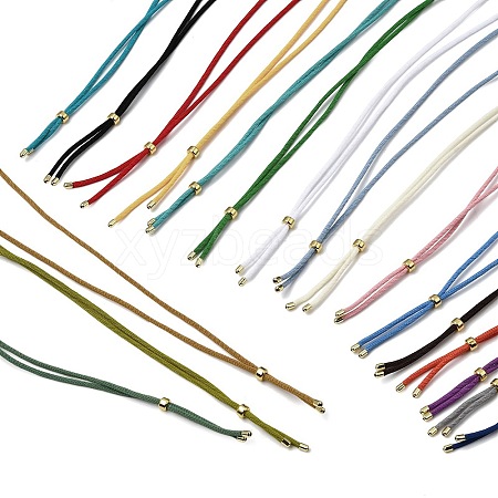 2.5MM Adjustable Braided Nylon Cords Necklace Making FB-CBAA152-02G-1