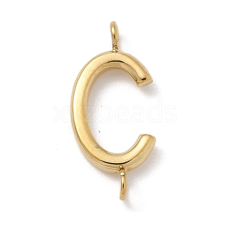 304 Stainless Steel Letter Connector Charms LS-STAS-M108-01G-03-1