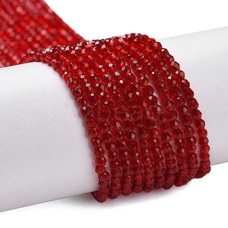 Transparent Glass Beads Strands GLAA-H021-04-24-1