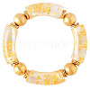 Fashionable Women's Chunky Curved Acrylic Tube Beads Stretch Bracelets AP8792-7-1