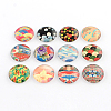 Half Round/Dome Pattern Photo Glass Flatback Cabochons for DIY Projects X-GGLA-Q037-12mm-43-1
