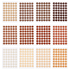 24 Sheets 12 Colors PVC Self-Adhsive Screw Holes Cover Caps Stickers DIY-FH0010-35-1