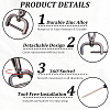 6Pcs Zinc Alloy Swivel Clasps FIND-SP0005-67B-6