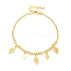 Brass Charm Bracelets BJEW-U020-07G-4