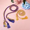 6Pcs 3 Style Polyester Tassel Big Pendant Decorations FIND-TA0001-49-10