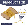 5M Brass Flat Oval Cable Chains CHC-TADJ0001-02G-3