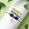 3Pcs Constellations Adjustable Nylon Cord Braided Bead Bracelets for Women Men BJEW-JB11325-06-3