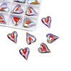 Electroplate Faceted Glass Pendants EGLA-N006-048-2