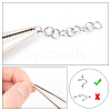 2000Pcs 304 Stainless Steel Open Jump Rings STAS-UN0029-61-5