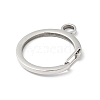 304 Stainless Steel Gate Snap Key Clasps STAS-C056-09P-2
