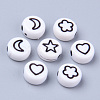 Opaque White Acrylic Beads MACR-S273-45B-2