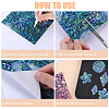 Gorgecraft 2 Sheets 2 Colors Plastic Abalone Shell Paper DIY-GF0007-62-6