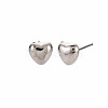 Heart Stud Earrings for Women EJEW-S213-02A-01S-RS-2