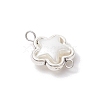 Alloy & ABS Plastic Imitation Pearl Star Connector Charms PALLOY-JF03871-4