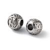 304 Stainless Steel Rhinestone European Beads STAS-A092-10Y-P-2