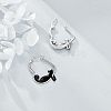Zinc Alloy Enamel Hoop Earrings FS-WGF523B-01-5