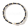 Natural Larvikite Beaded Stretch Bracelets for Women BG9690-14-1