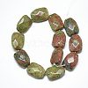 Natural Unakite Beads Strands G-T122-01G-2