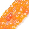 Handmade Millefiori Glass Bead Strands LAMP-J035-4mm-08-1