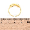 Brass Micro Pave Clear Cubic Zirconia Cuff Rings for Women RJEW-U047-21G-5