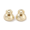 Brass Bead Cap Pendant Bails KK-P284-15G-02-1