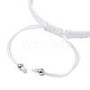 Cross Alloy Connector Charms Braided Bracelets BJEW-JB11067-02-4