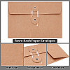 80Pcs Retro Buckle Blank Kraft Paper Envelopes DIY-WA0001-41-4