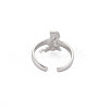 Non-Tarnish 304 Stainless Steel 12 Constellations/Zodiac Signs Open Cuff Ring for Women RJEW-S405-156P-H-2