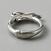 925 Sterling Silver Twister Clasp FIND-WH0126-77P-1