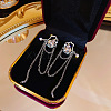 Imitation Pearl Tassel Dangle Earrings DX8372-9-1