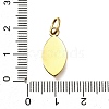 304 Stainless Steel Pave Gemstone Pendants STAS-Q337-17G-3