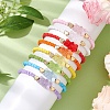 8Pcs 8 Colors Glass Seed Beads Stretch Bracelet Sets BJEW-JB11234-1