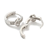 Rack Plating Brass with Cubic Zirconia Hoop Earrings for Women EJEW-G363-06P-2